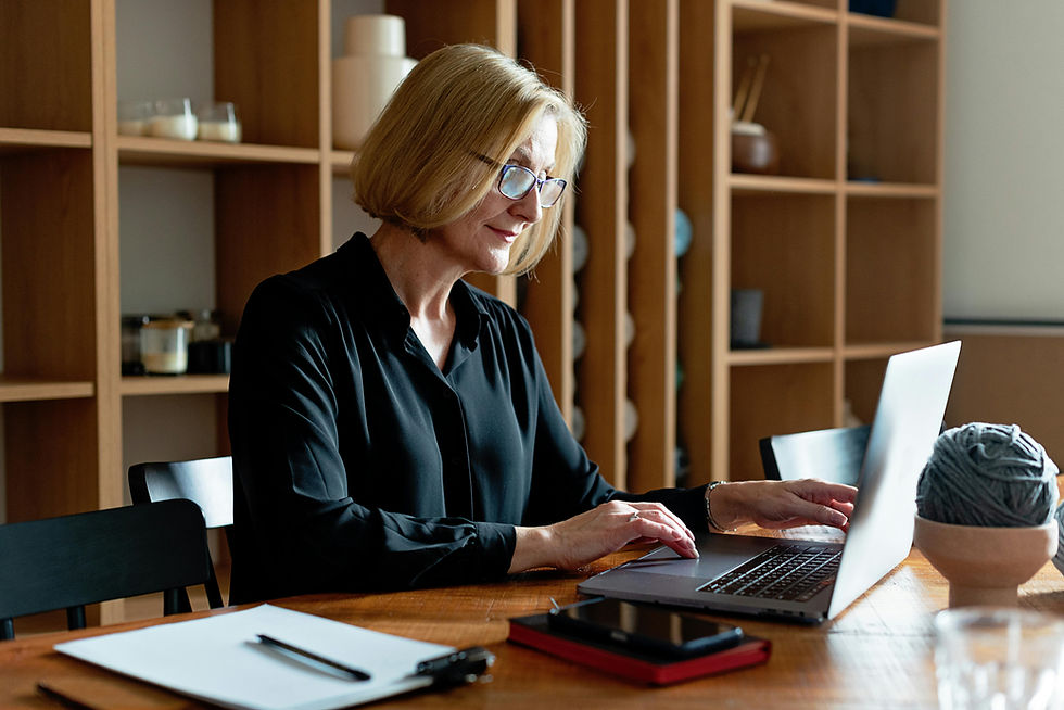 a photo of a psychiatrist working remotely treating patients