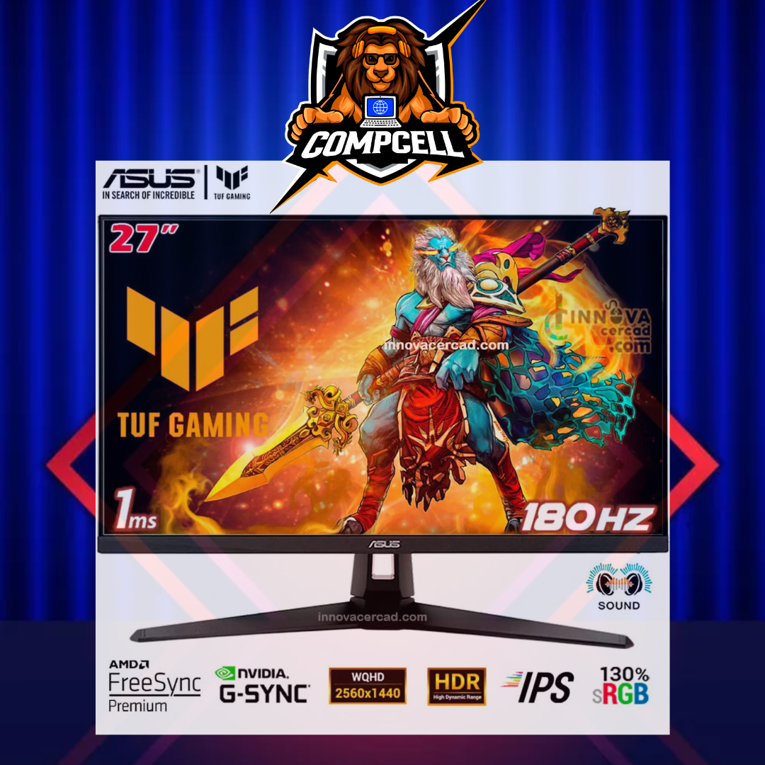 Monitor Asus TUF Gaming VG27AQ3A 27 WQHD IPS 180HZ 1MS HDR10