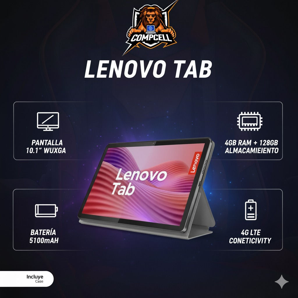 Tablet Lenovo TB305FU Tab One + Folio Case 8.7 HD WiFi 4GB/ 128GB Luna Gris