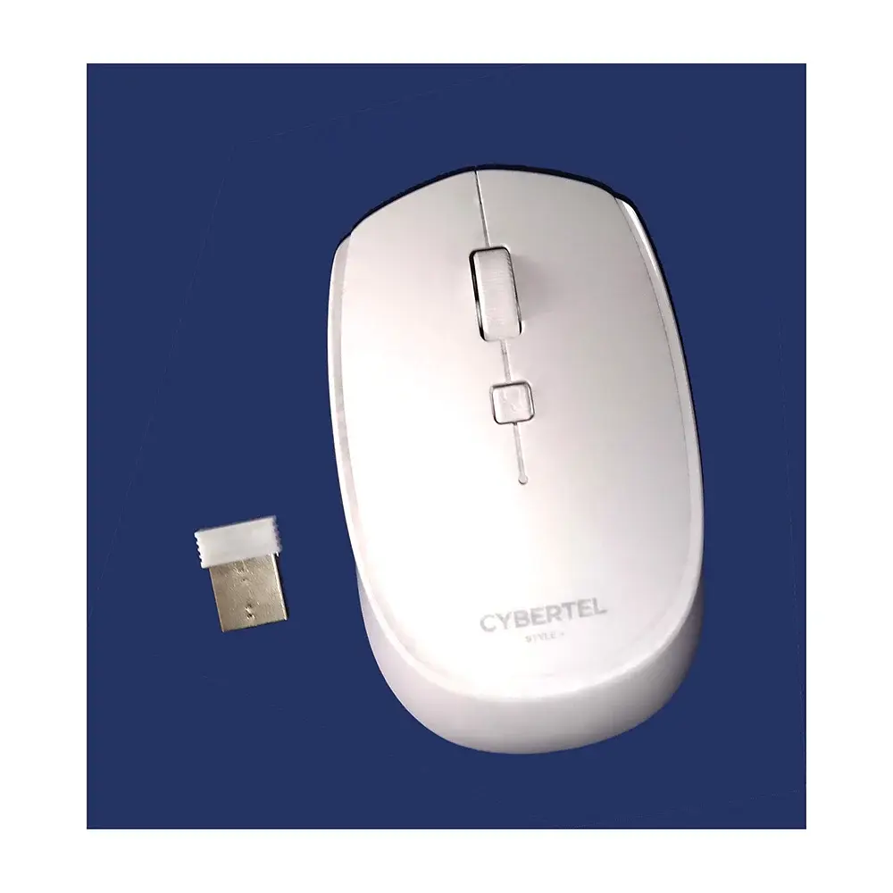 MOUSE INALÁMBRICO CYBERTEL 1600DPI STYLE M312 BLANCO