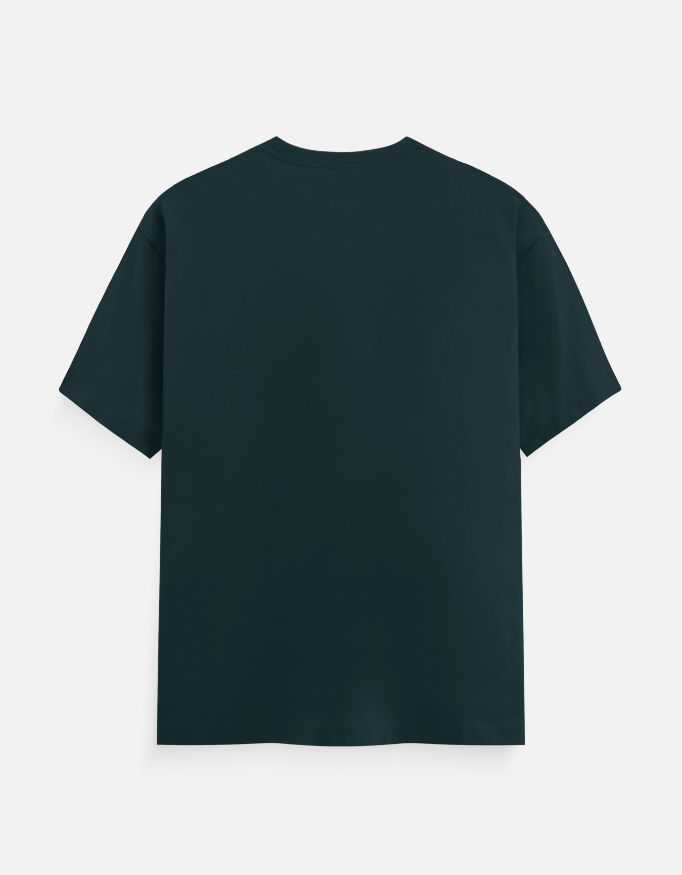 Thumbnail: Back view of the unisex classic crew t-shirt in dark navy.