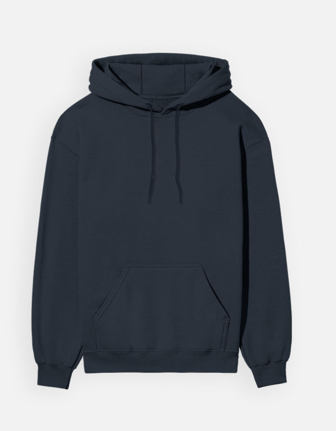 Thumbnail: Navy blue streetwear hoodie front view