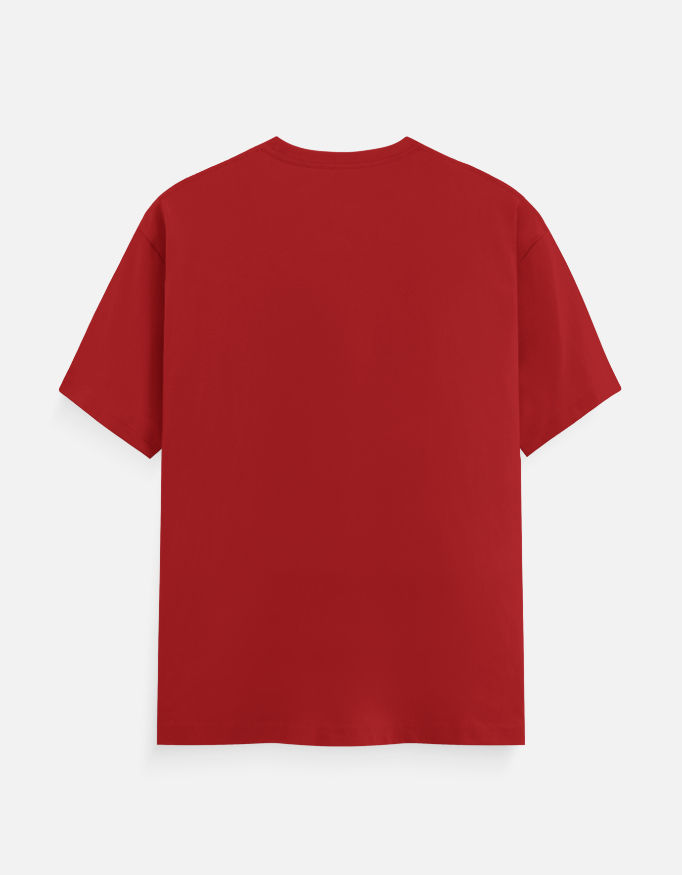 Thumbnail: Back of red Unisex Classic Crew T-Shirt