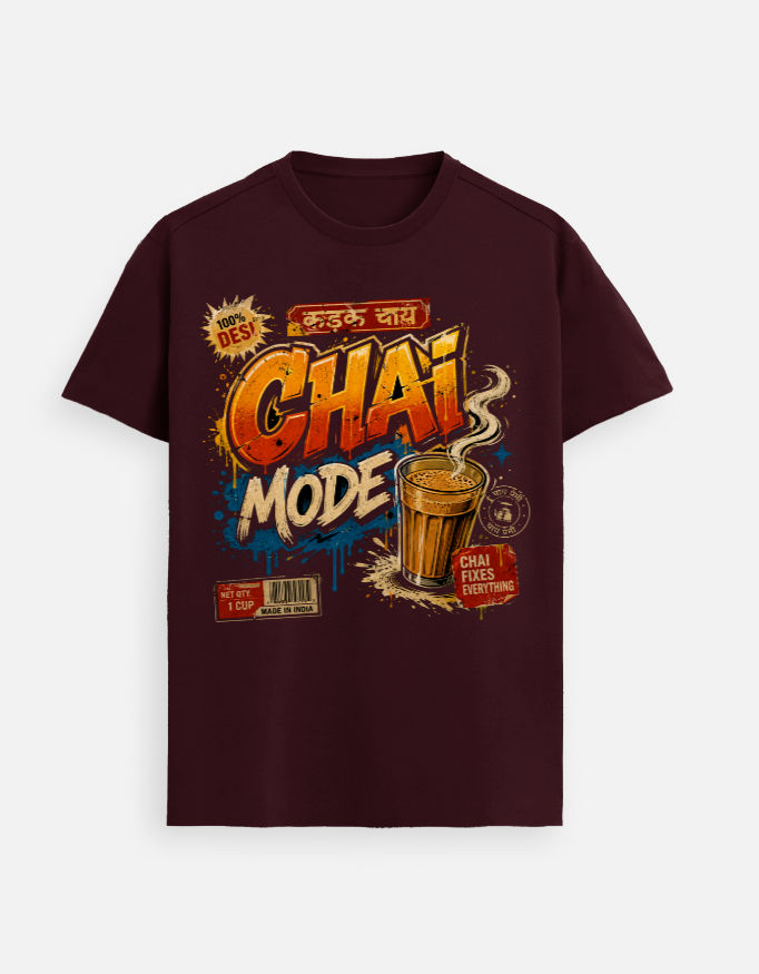 Thumbnail: CHAI MODE – Kadak Chai Desi Streetwear T-Shirt