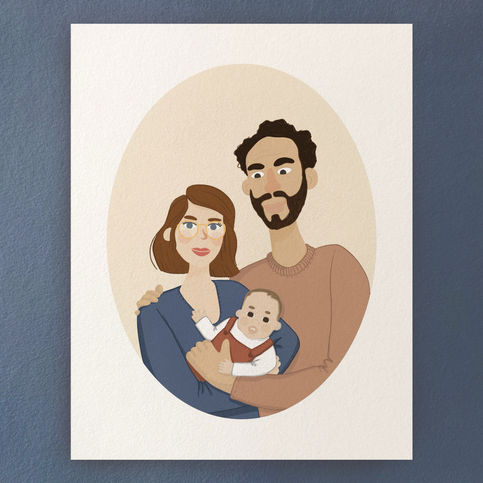 Commande personnalisée - portrait de famille