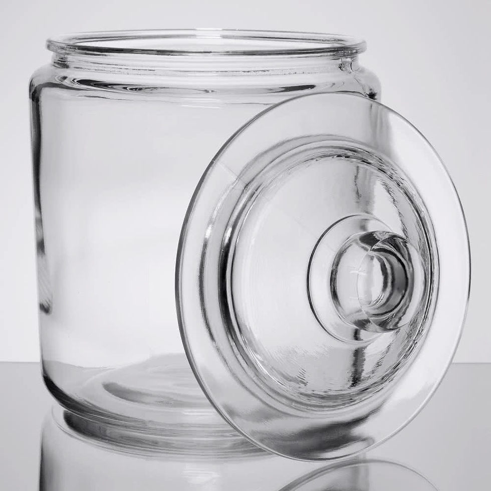 Thumbnail: Grandma's Christmas Goodies Glass Cookie Jar