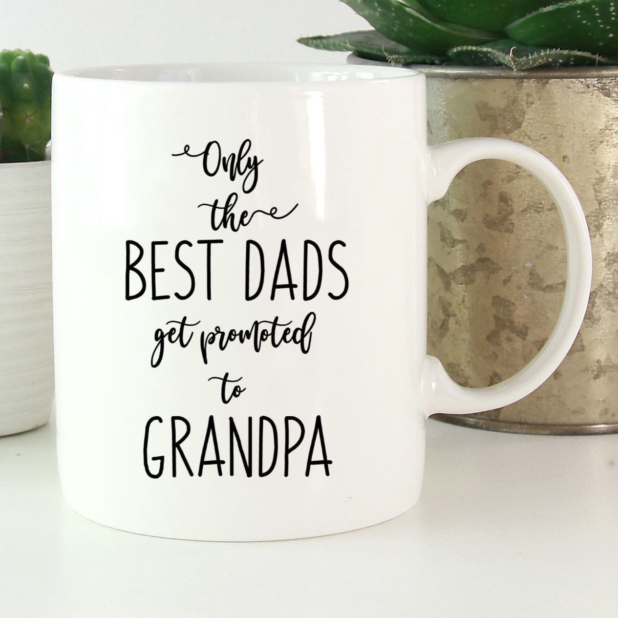 Only the Best Dads Get Promoted to Grandpa Mug