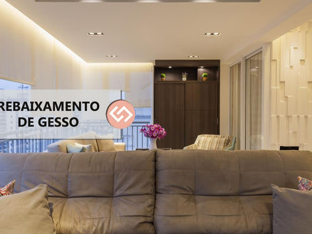 Teto rebaixado de gesso