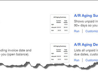 Using QBO's Accounts Receivable Reports