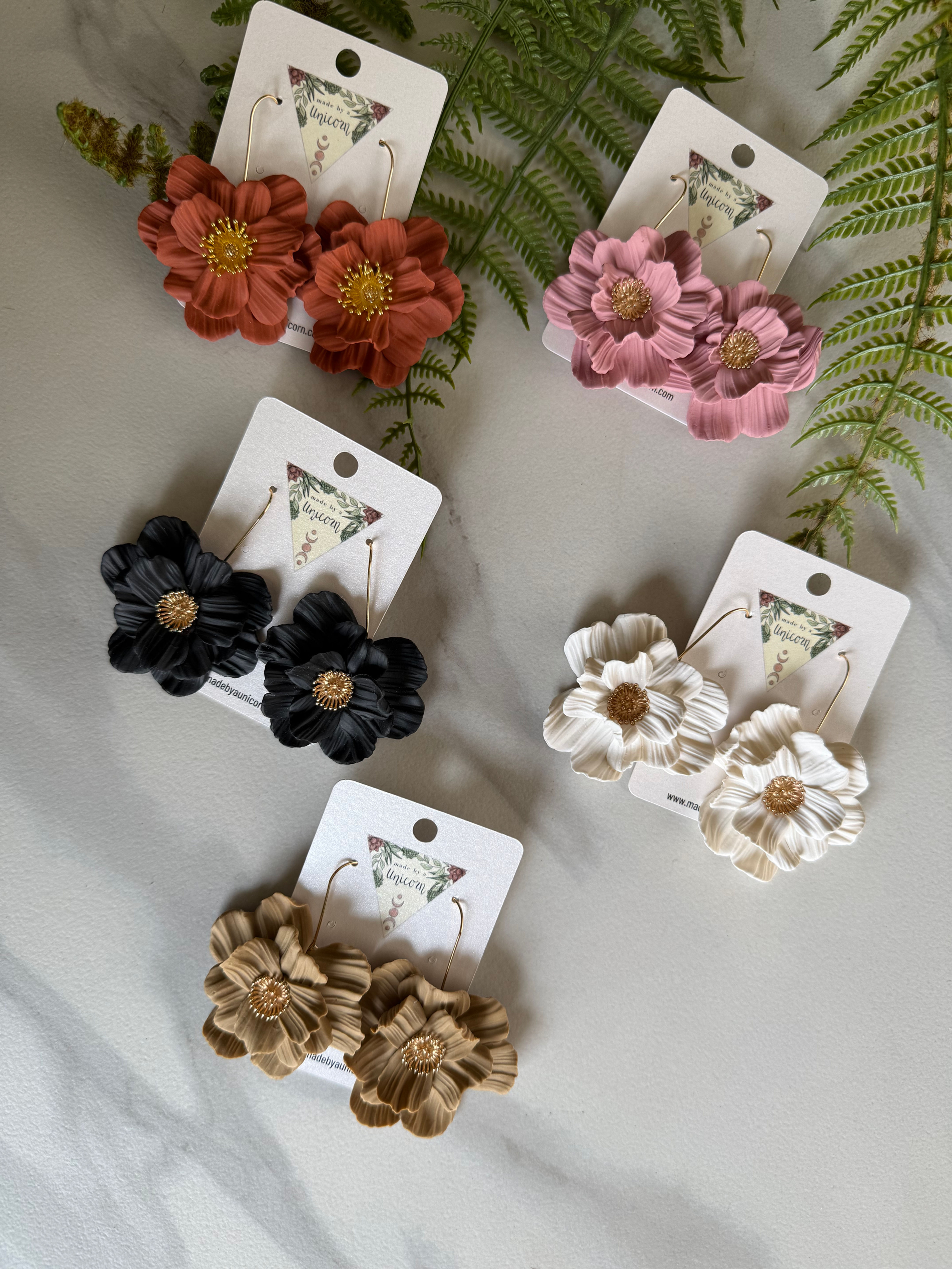 Large Charming Floral Earring