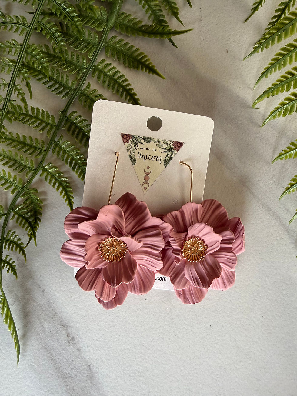 Thumbnail: Large Charming Floral Earring