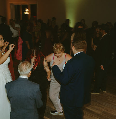 Tennessee Destination Weddings Venue on Center Hill Lake Near Gatlinburg and Nashville with Mountain and Lake views. Lodging for wedding guests accommodations in fall glamping, luxury event venue chicken dance bride