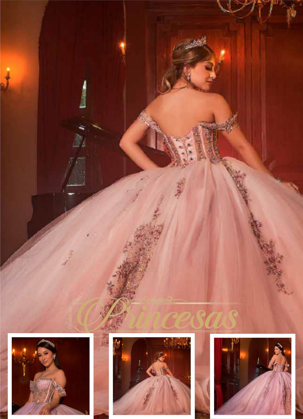 Saray palo rosa espalda Salón de Princesas