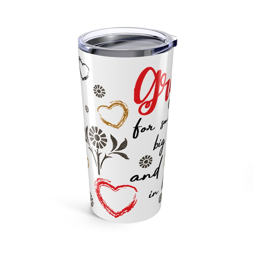 Thumbnail: With A Grateful Heart Journal Tumbler