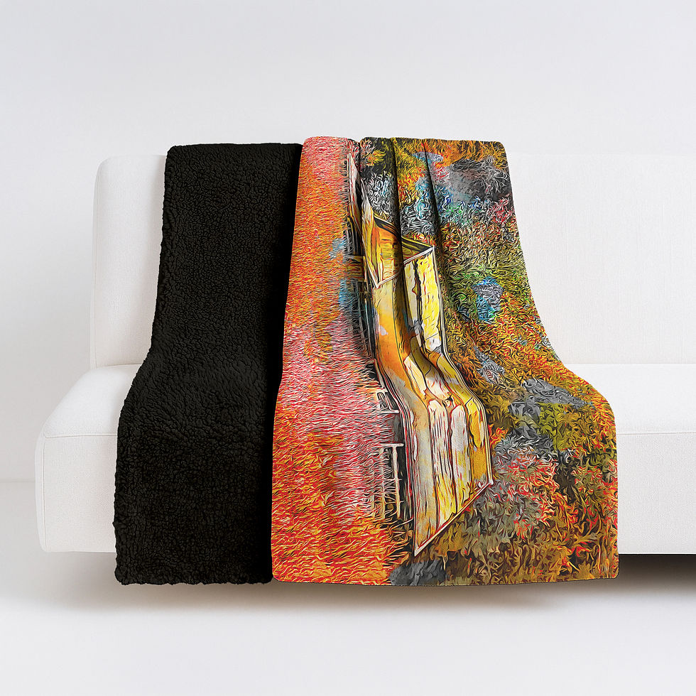 Thumbnail: Fall At The Cabin Blanket
