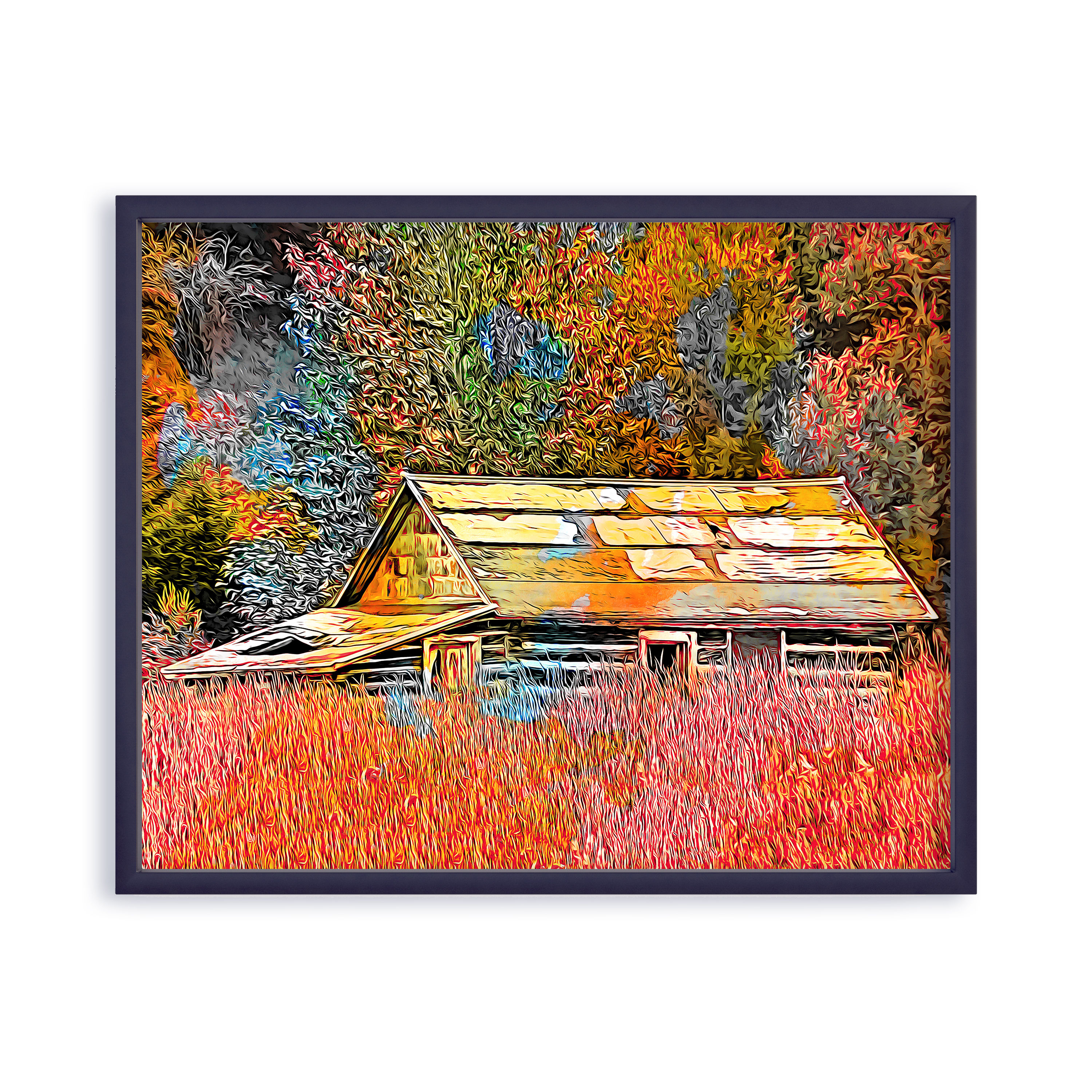 Fall At The Cabin Magnet