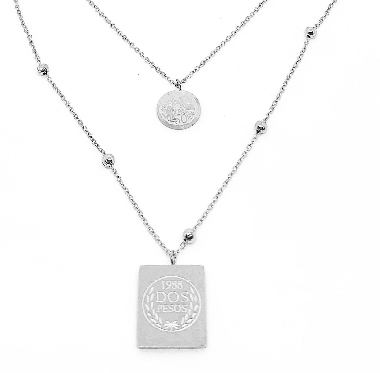 סט שרשראות רומי ריבוע