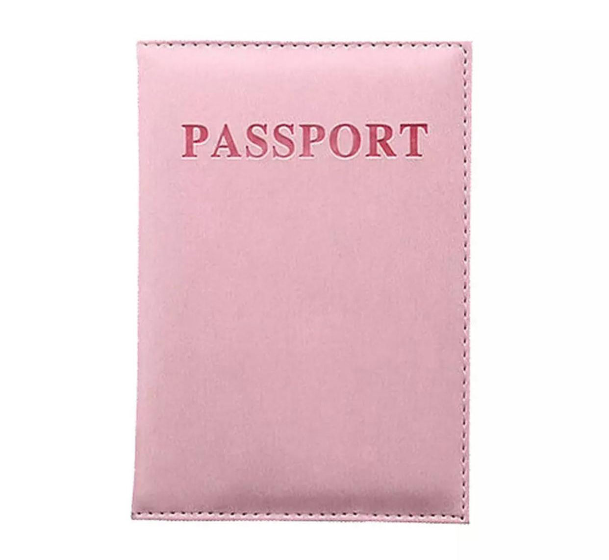 כיסוי מעוצב לדרכון ורוד