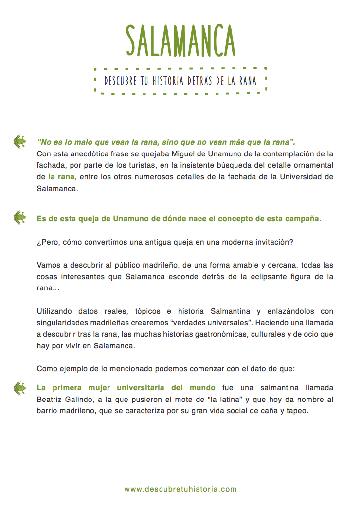 descriptivo campaña turismo Salamanc