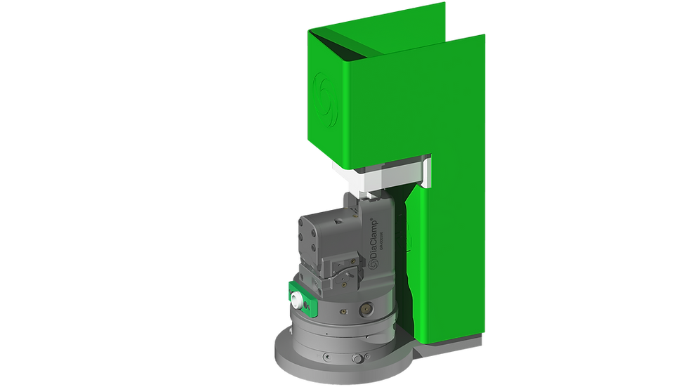 Workpiece loading station for DiaClamp