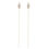 Miniaturebillede: 18k yellow gold earstuds set with 0.23 ct champagne-color diamonds, chain detail hanging down, full view