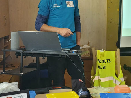Brandschutzhelfer-Ausbildung in der Kita St. Franziskus in Ebermannstadt