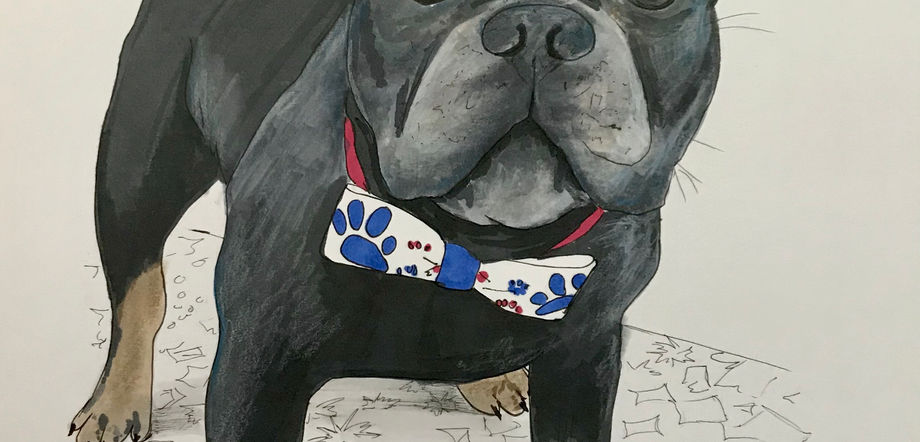 Tyra Pet Portrait. Pet Gift. Pet Remembrance Portrait.