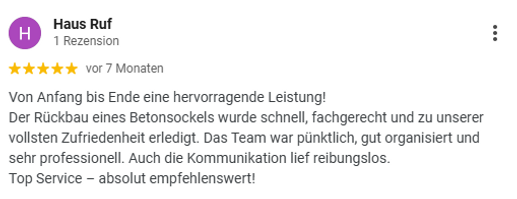 Kundenbewertung