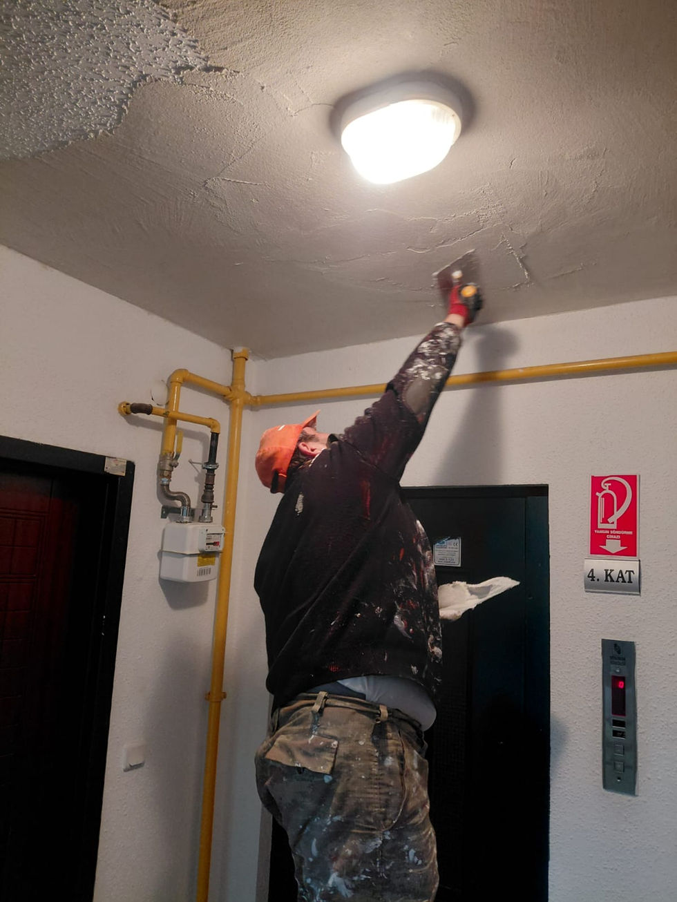 D-21 Blok 4.kat sıva tamirleri - 25.12.2025