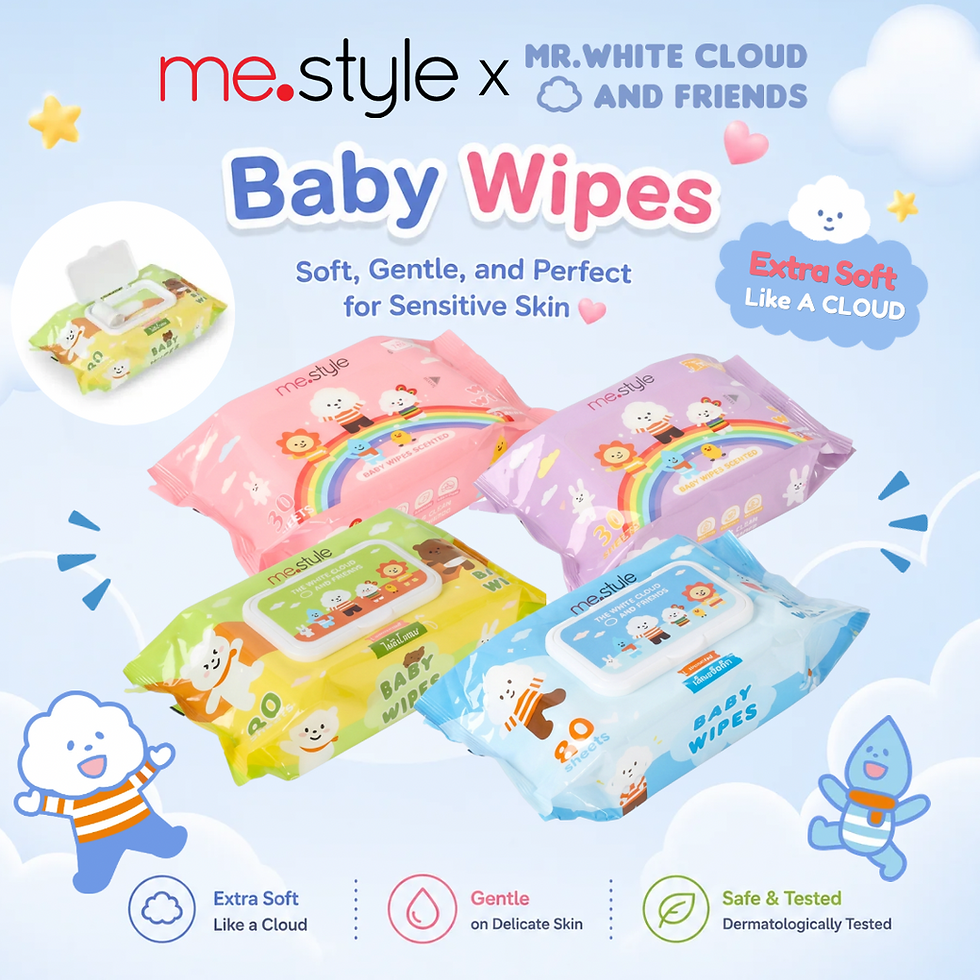 A soft little collaboration from me.style Ć Mr.White Cloud & Friends
