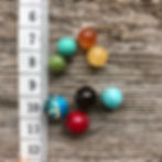 Sizes of stone beads