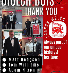 Diolch Boys and Thankyou