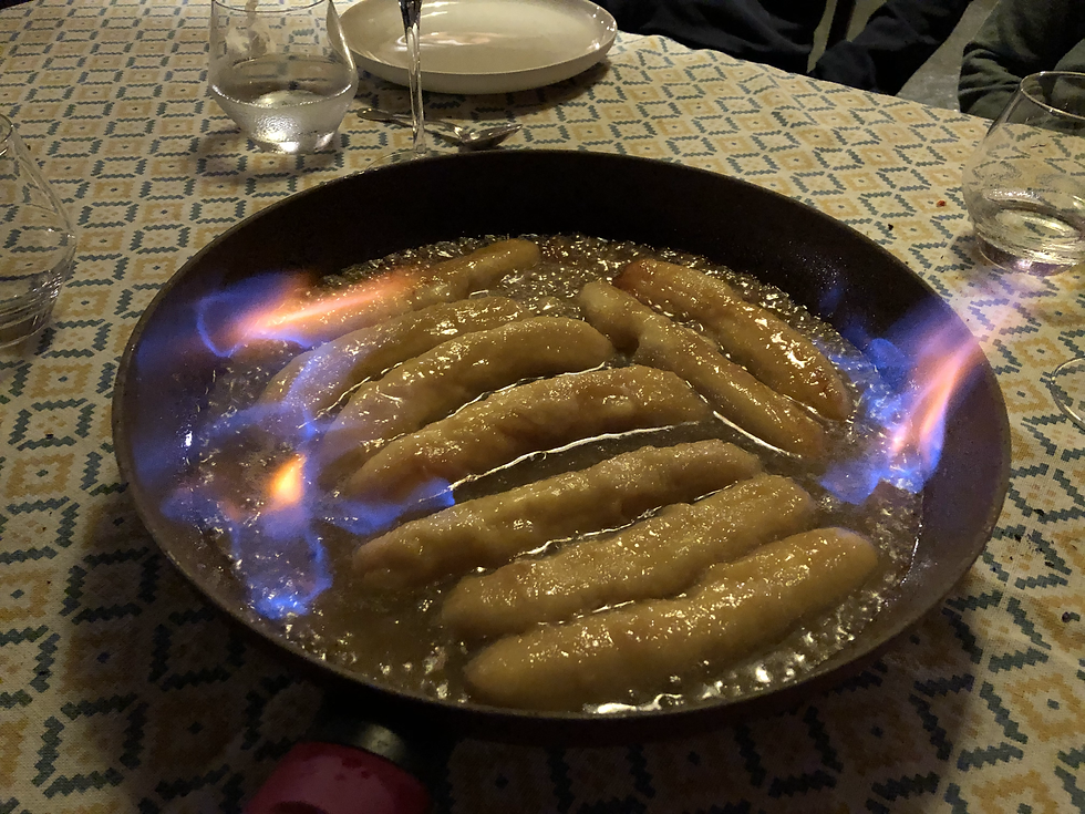 bananes flambées guadeloupe