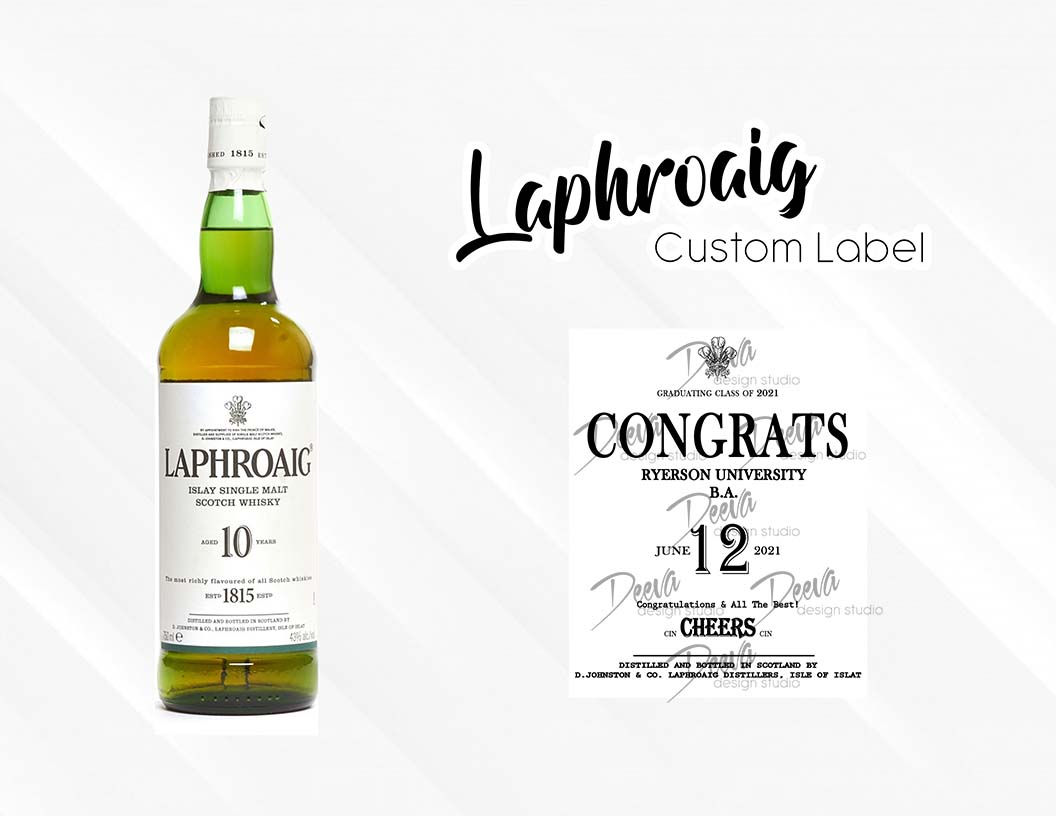 Laphroaig Custom Bottle Label