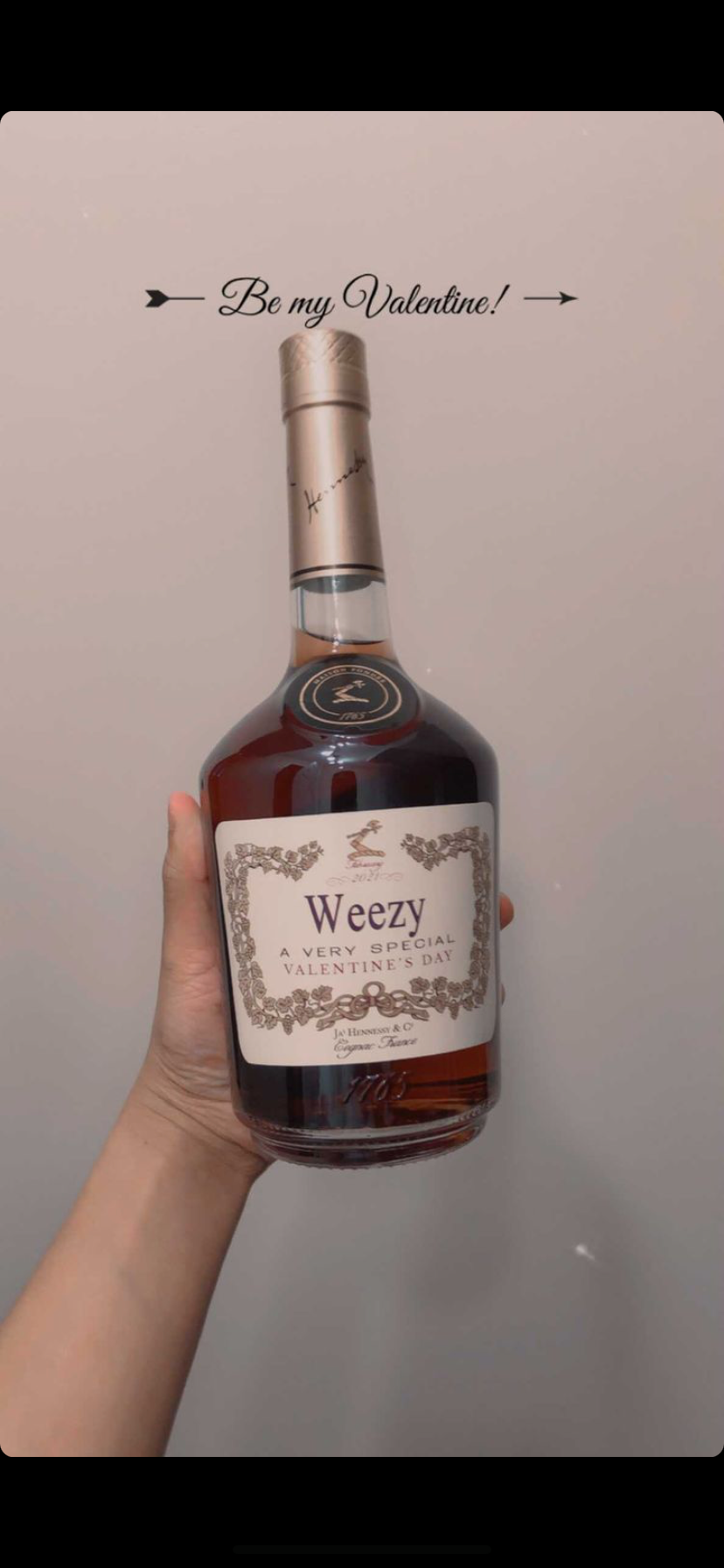 Hennessy Custom Sticker Label | Deeva Design Studio