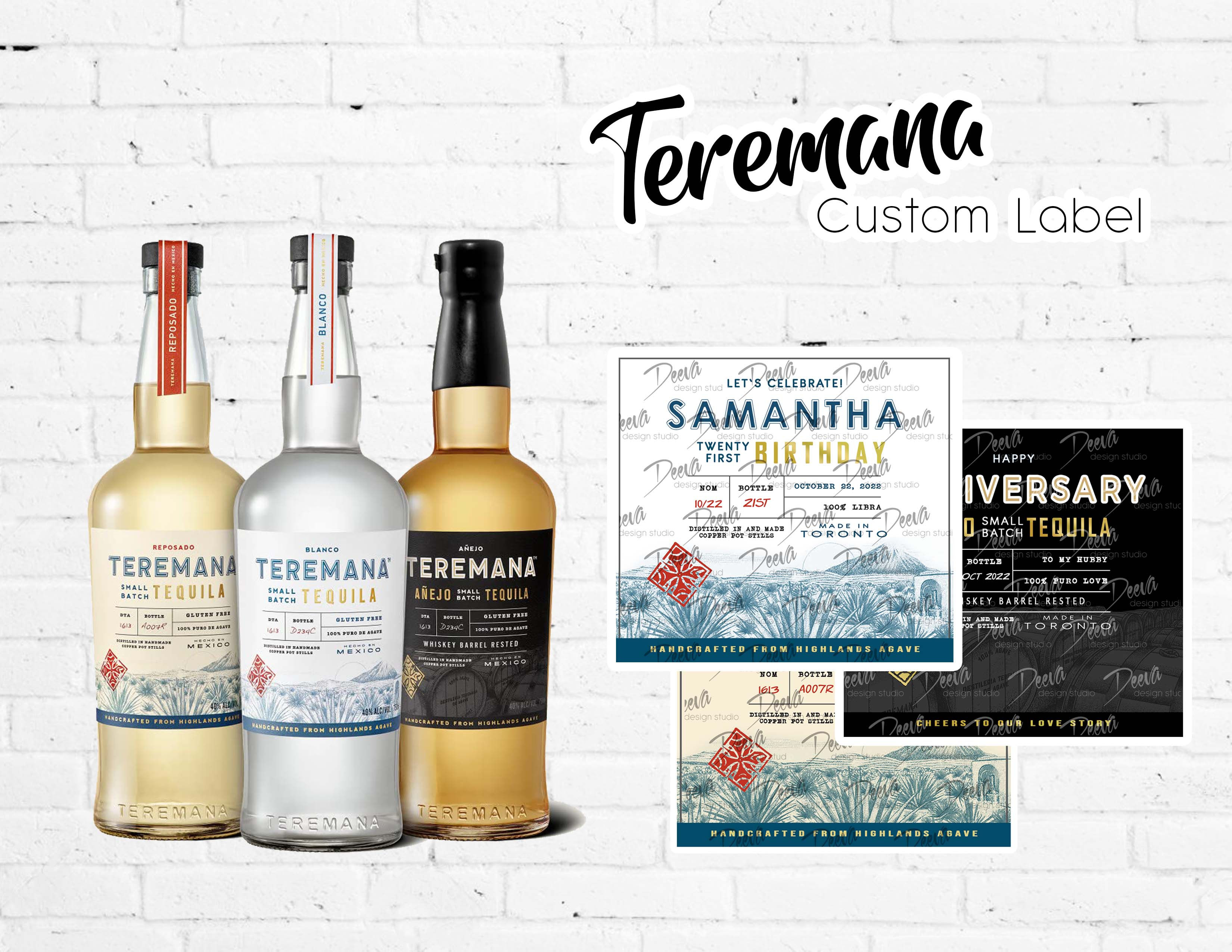 Teremana Custom Sticker Label
