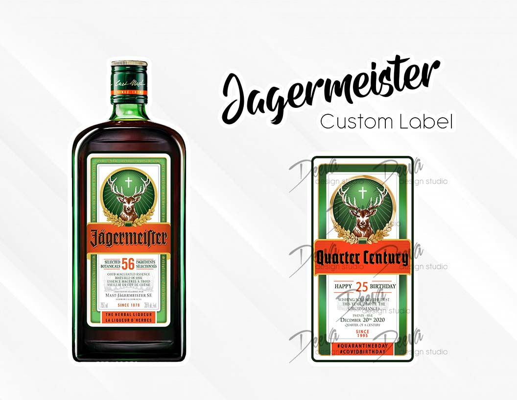 Jägermeister Custom Bottle Label