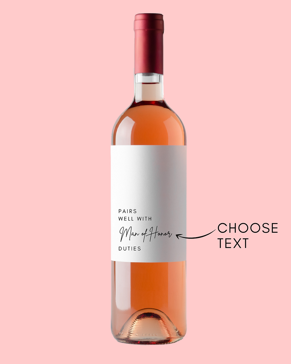 Thumbnail: Pairs Well With: Bridal Party Sticker Label
