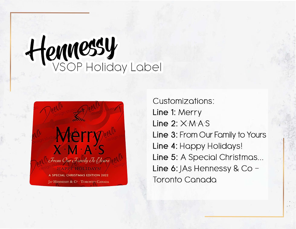 Miniature : Hennessy VSOP Custom Sticker Label