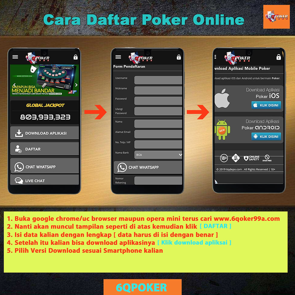 Cara daftar judi poker online idnplay