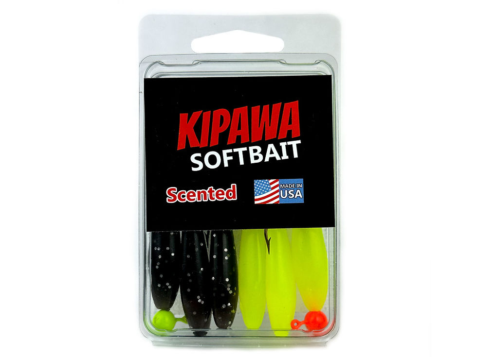 Thumbnail: Two Bait Colors & Two 1/8 oz 3/0 Hooks - 6 Count