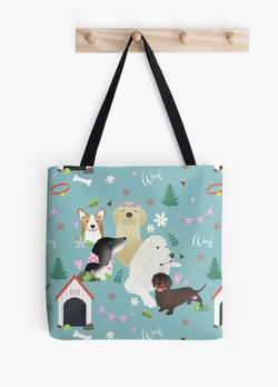 Dogs World Tote Bag