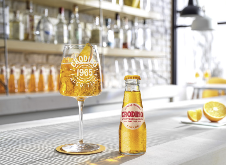 Thumbnail: CRODINO Campari 9,8cl BIONDO Aperitif ohne Alkohol bitter aus Italien