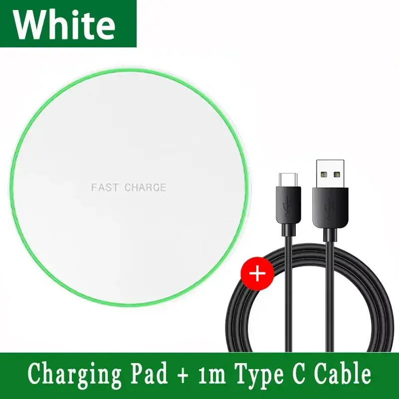 Thumbnail: White Fast Charge Charging Pad + 1m Type C Cable