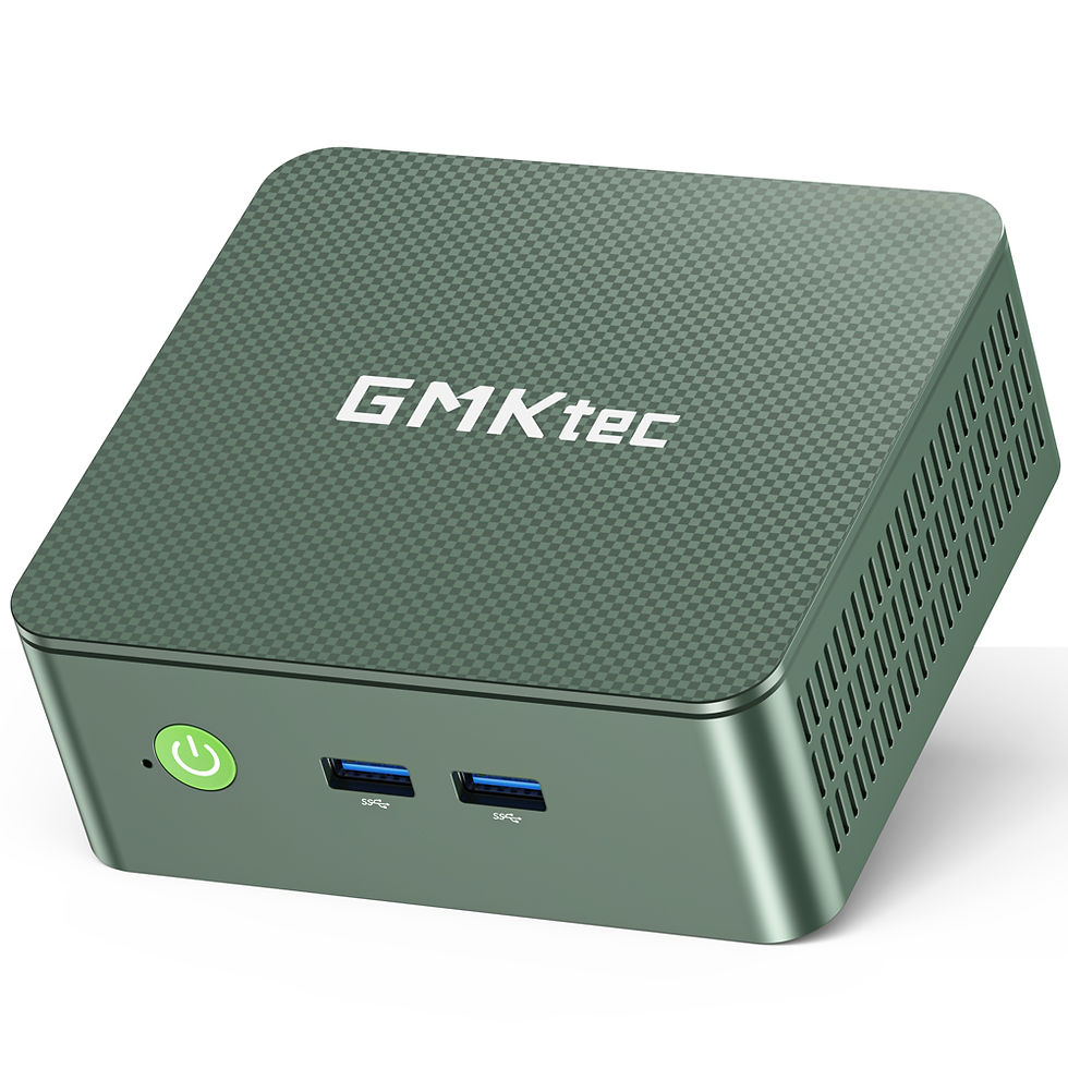Thumbnail: GMKTec mini PC with front USB ports