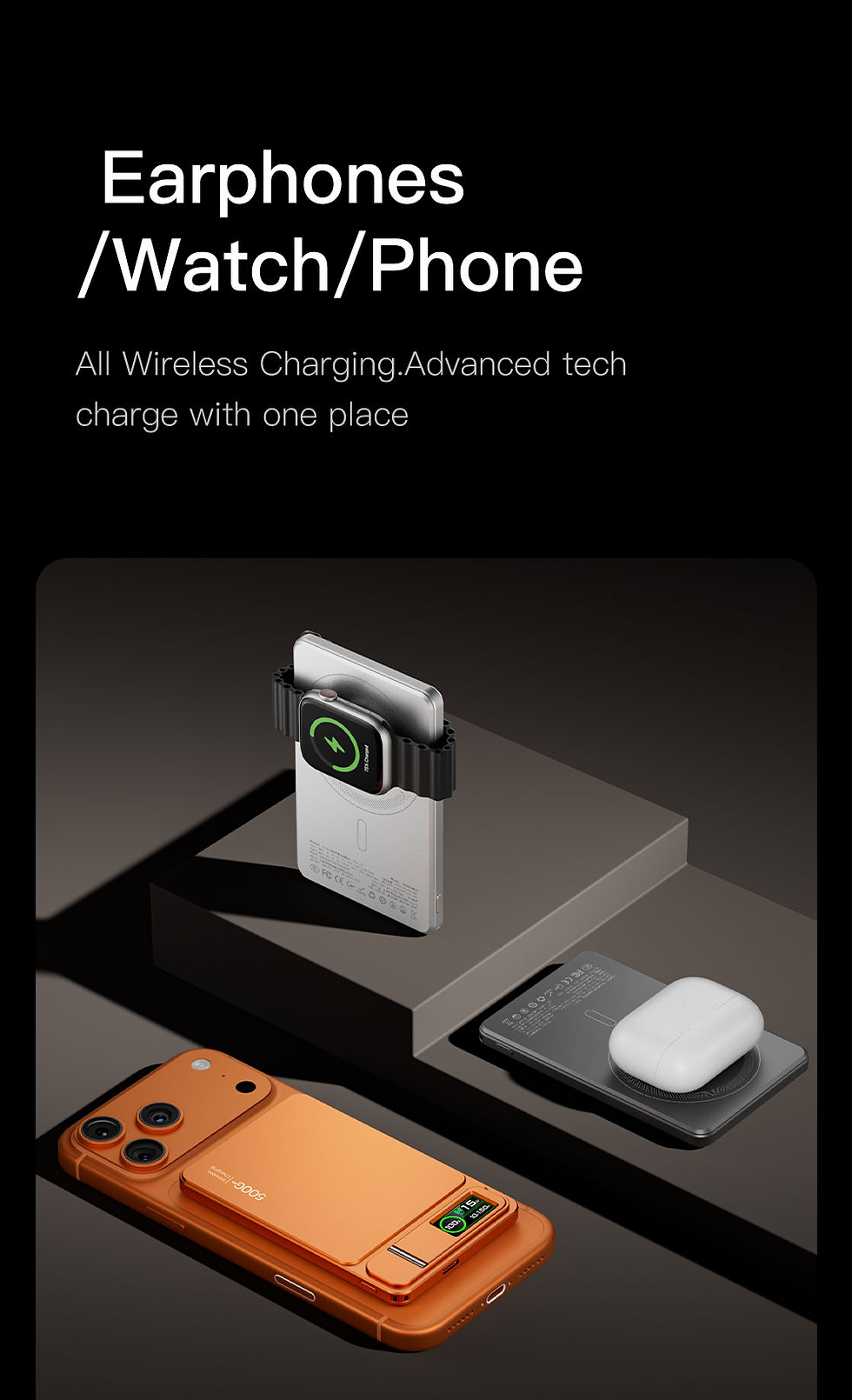 Thumbnail: All Wireless Charging: phone, watch, earbuds