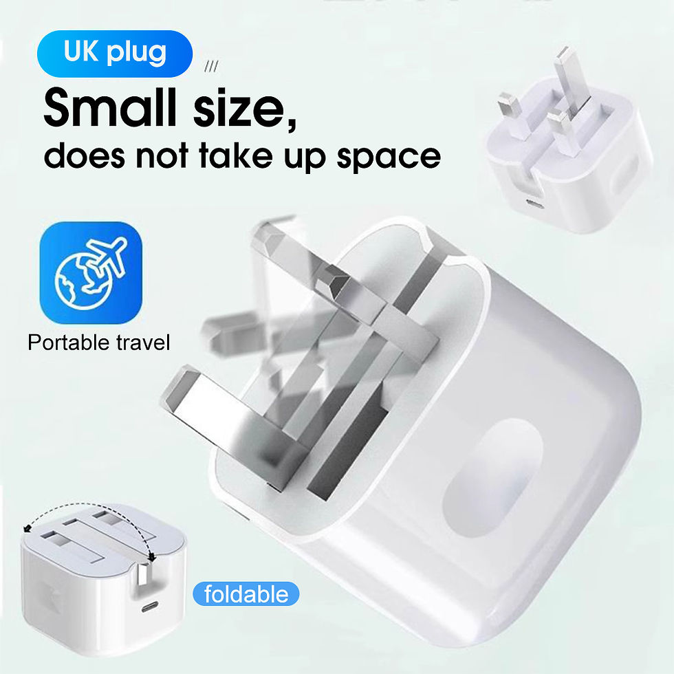 Thumbnail: Foldable UK adapter, small size for portable travel