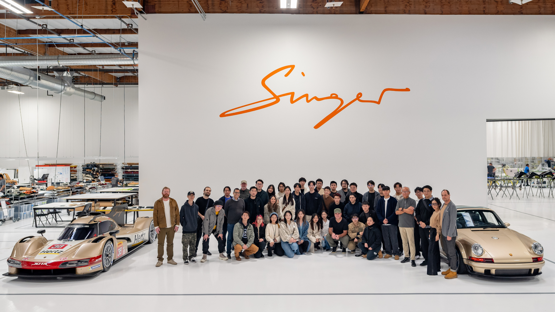 Our group at Singer Vehicle Design during the May 2024 studio tour
