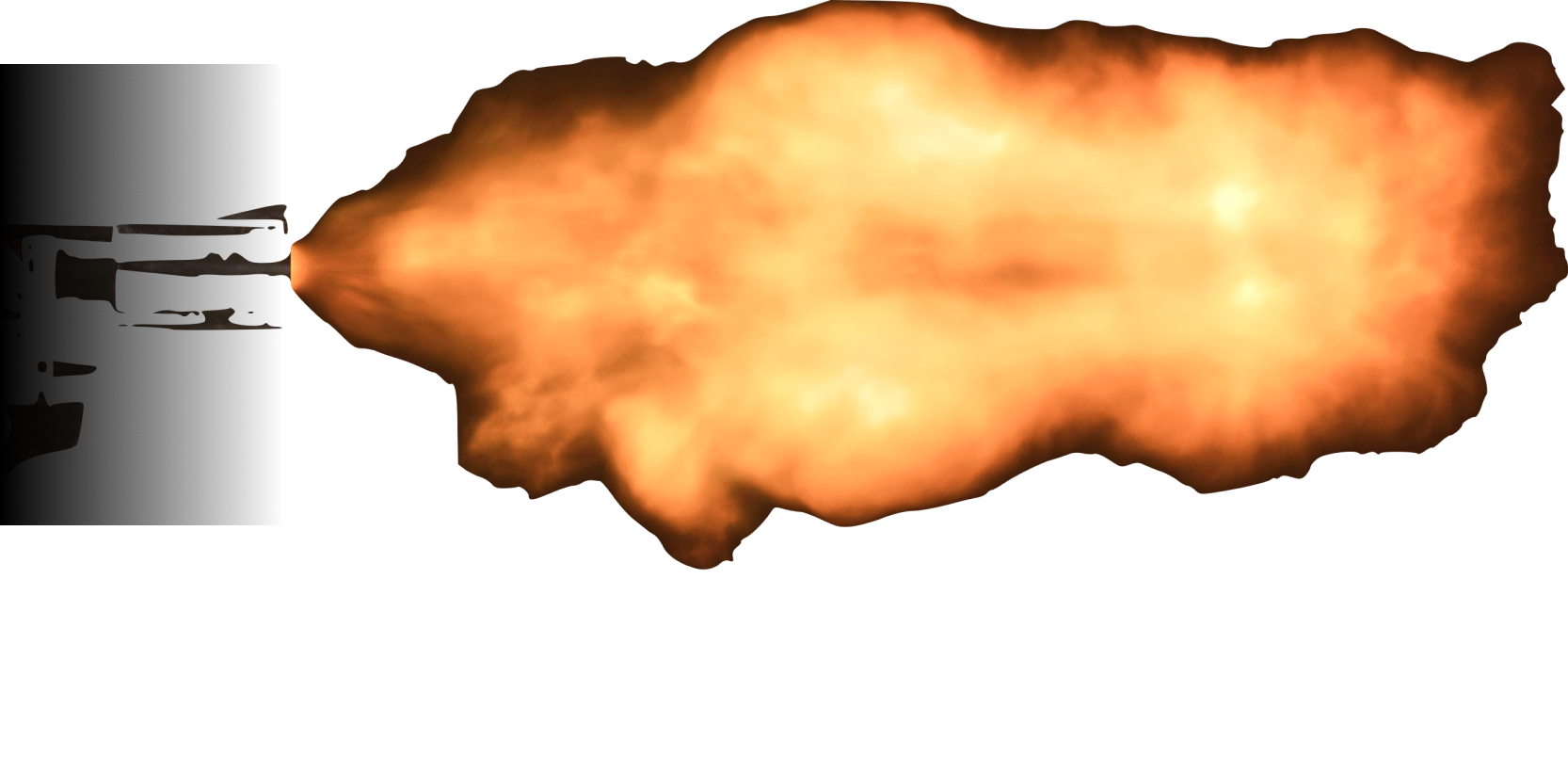 In-game muzzle flash synchronized with the station lighting