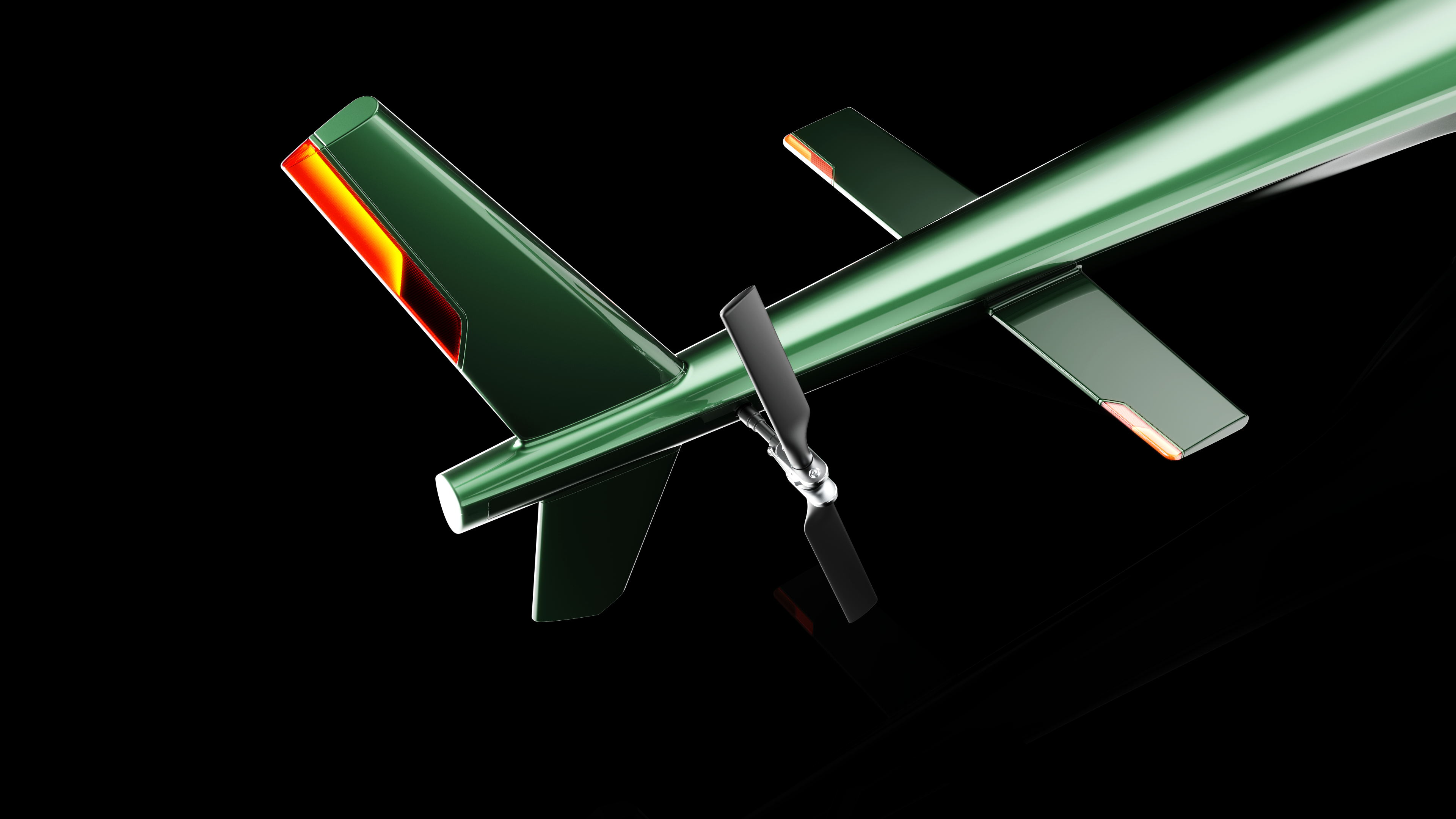 Tailboom lighting detail